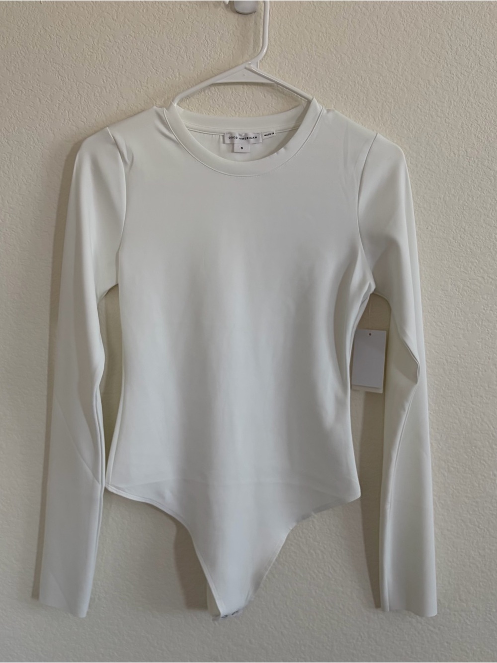 Good American The Sculpting Modern Long Sleeve Bodysuit